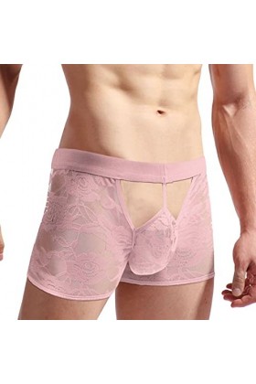 Générique String Homme Sexy Hot Dentelle Slips Boxer sous-vêtements Sexy en Dentelle de Glace pour Hommes Manteau Heureux Hom