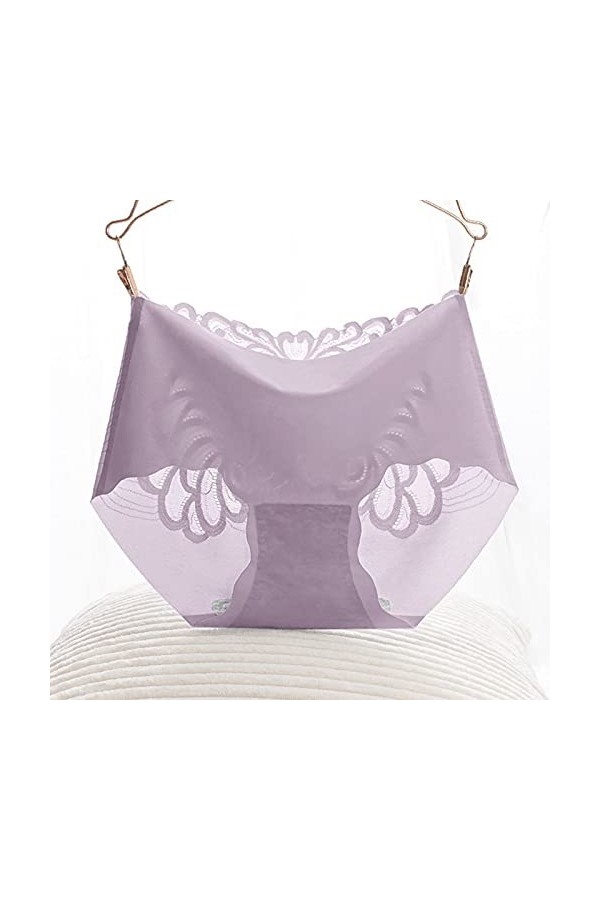 Florale Coutures pour Femmes Dentelle Sexy Culotte Femme Stretch Respirants Culottes Taille Haute Culottes en Femmes Sexy Sli