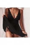 Lingerie Femme Sexy Ensemble Homme Sexy Hot y20k Pyjama sous-vêtements suspendants Dentelle Transparente Sexy Femmes Robe Lin