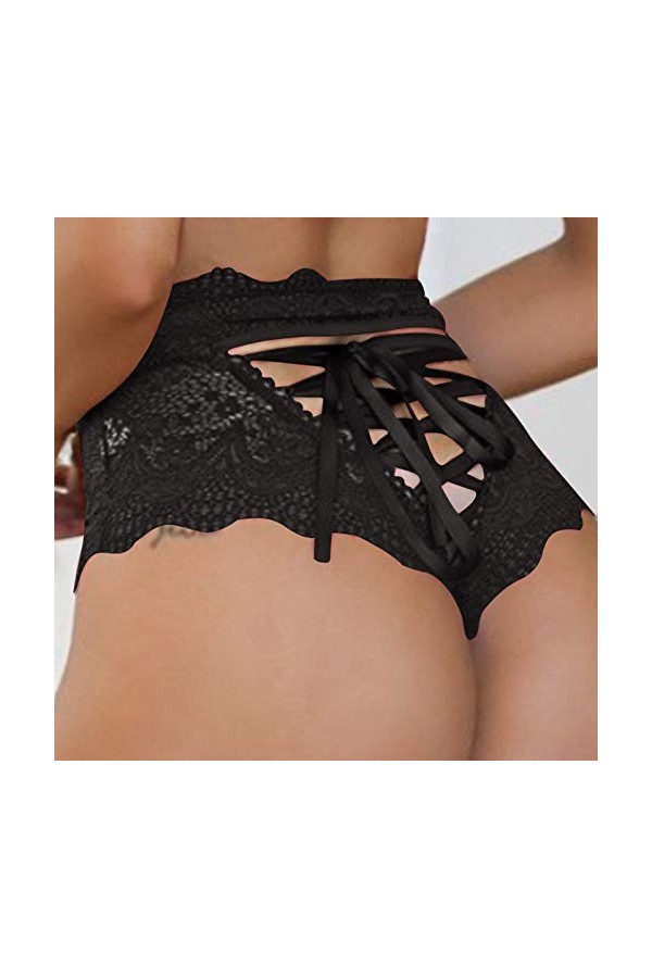 Culottes Femme sans Couture Slips Soie Glacée Culotte Femme Stretch Taille Basse Slips Doux Sexy Femmes Culottes À Nœud Taill