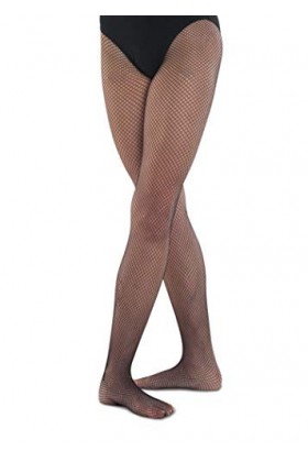 Collant resille noir uni