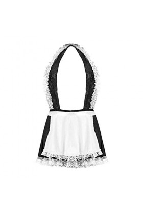 liaddkv Robe de nuit pour femme - Sexy et mignonne - Pour petits seins, Blanc., L