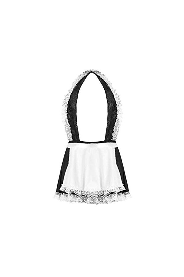 liaddkv Robe de nuit pour femme - Sexy et mignonne - Pour petits seins, Blanc., L