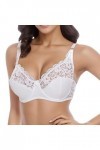 liaddkv Sous-vêtement push-up réglable pour femme avec armatures et dentelle, Blanc., 90D