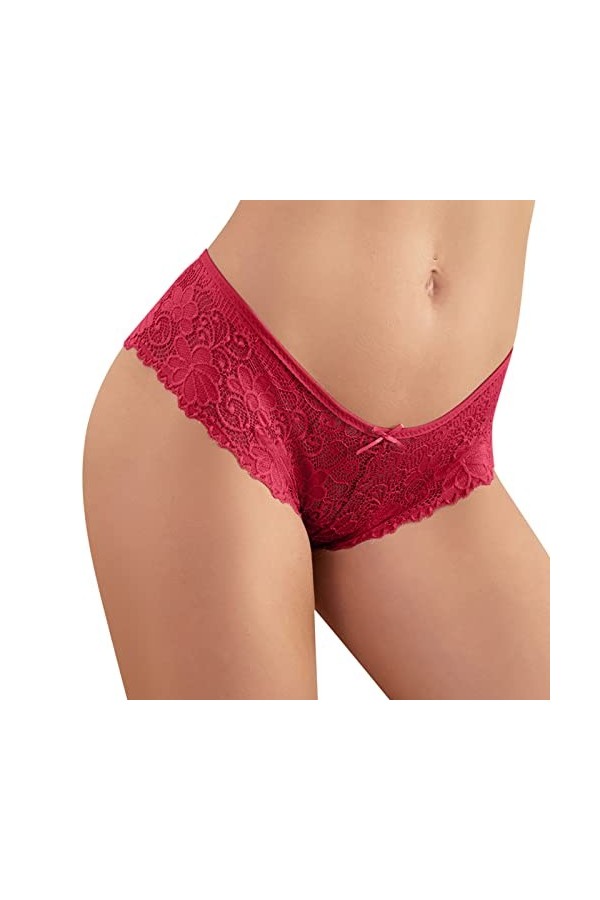 Femme Coquine Érotique Culotte Stretch Taille String en Dentelle pour Femme sous-Vêtements Culotte Femme Grande Taille Slip S