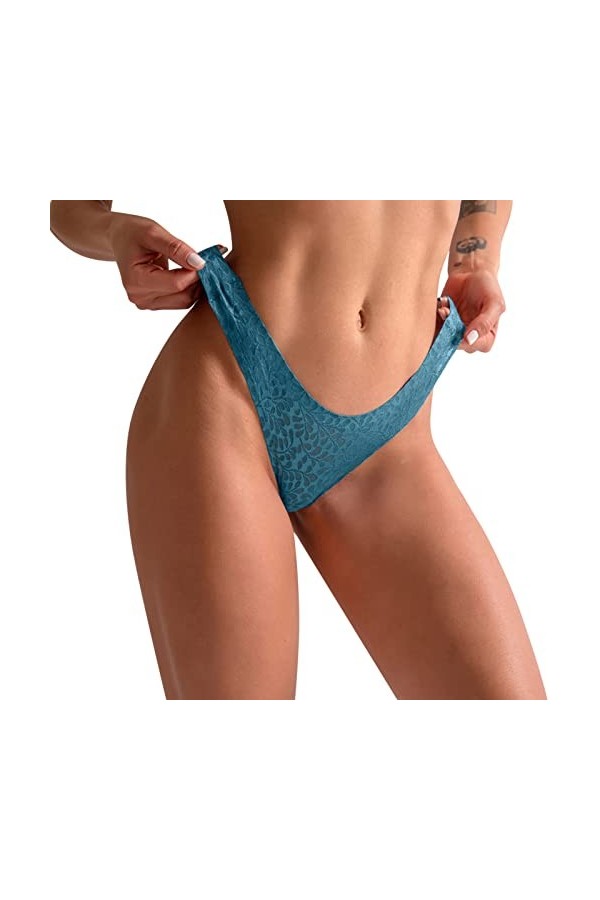 Culottes en Dentelle Femmes Sexy Slips Minces Culotte Sexy en Dentelle pour Femme Taille Haute Culotte Triangle Sexy en Maill