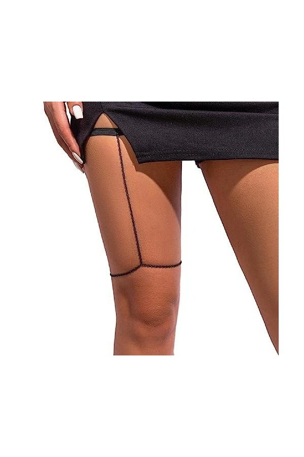 Chaîne Cuisse Simple À Plusieurs Couches Chaîne Jambe Élastique Antidérapante Accessoires Jambe Boîte Nuit Bord Mer Dété pou