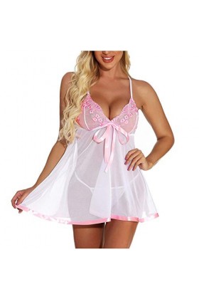 Lingerie+Femme+Nuisette Sexy Lingerie Sissy Érotique Dentelle Body Nuisette Erotisme Night Wear Grande Taille Nuisette Mini R