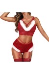 Noël Les Cadeaux danniversaire Ouverte Nightwear Coquine Hot Femme Lingerie Sexy Lace de Confort Push Up Sein Culottes Strin