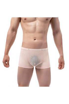 Générique String Homme Sexy Hot Dentelle Slips Boxer Hommes Solide Couleur Sexy Respirant Taille Basse Tricoté Robes Capuche 