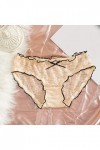 Grande Taille Femme Culottes Invisible Lingerie Femmes Sexy Culotte Hipster Confortable Taille Femmes Crochet Dentelle Sexy C