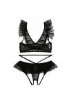 Ensemble Soutien Gorge et String Femme Dentelle Lingerie Sexy Ensemble Sexy Vêtements De Nuit Erotique sous-Vetements 2 Pièce