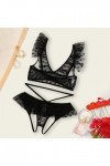 Ensemble Soutien Gorge et String Femme Dentelle Lingerie Sexy Ensemble Sexy Vêtements De Nuit Erotique sous-Vetements 2 Pièce