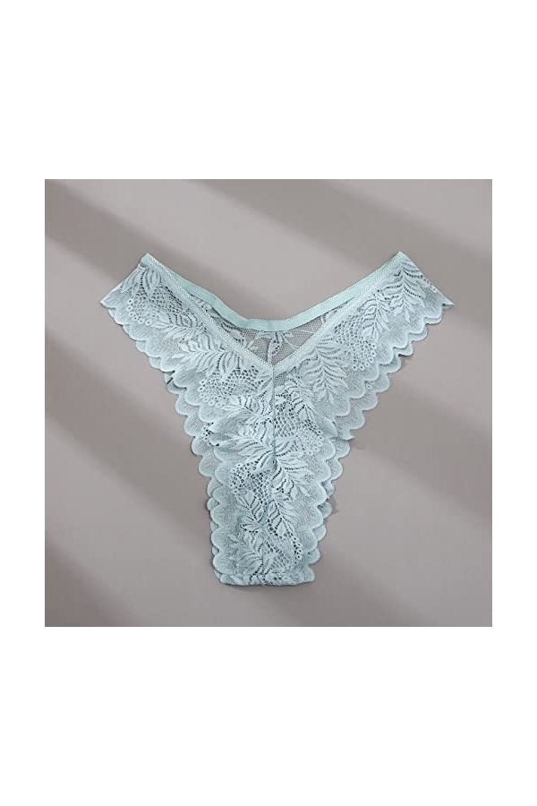 Culotte Dentelle Sexy pour Femme sous Vetements Sexy à Taille Basse Minceur Amincissante Culottes Culotte de Décoration Flora