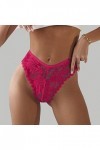 Femme Culotte Dentelle Sexy Culotte Tanga String Ouvert Culotte Classique Slip Élégant Culotte sous Vetements Chic Hot Érotiq