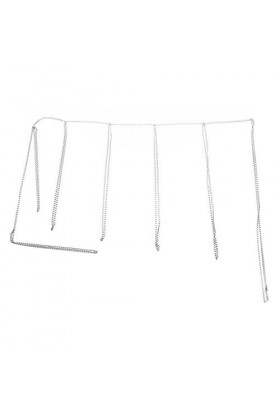 Malloy Metal Femmes Cuisse Multi Couche Taille Longue Jambe Armure Chaîne Jarretière De Corps