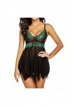 Lingerie sexy pour femme - Lingerie sexy - Lingerie sexy - Pour femme - Pour sexe - Robe de nuit - Lingerie de Noël, 0803c-ve
