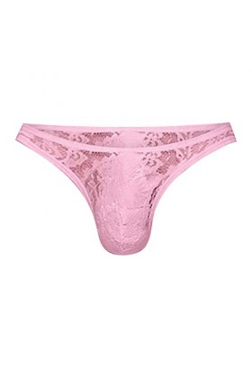 Maillot De Bain String pour Homme String en Dentelle pour Hommes Culotte de Sexe Culotte en T Transparente pour Hommes sous-v