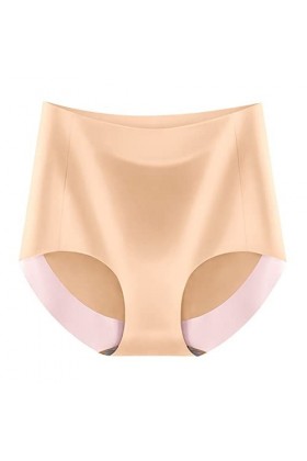 Culottes pour Femme Stretch Pantalons Triangle Couleur Unie Slips Taille Haute Shorts en Pur Coton et Soie Coquine Hot Linger