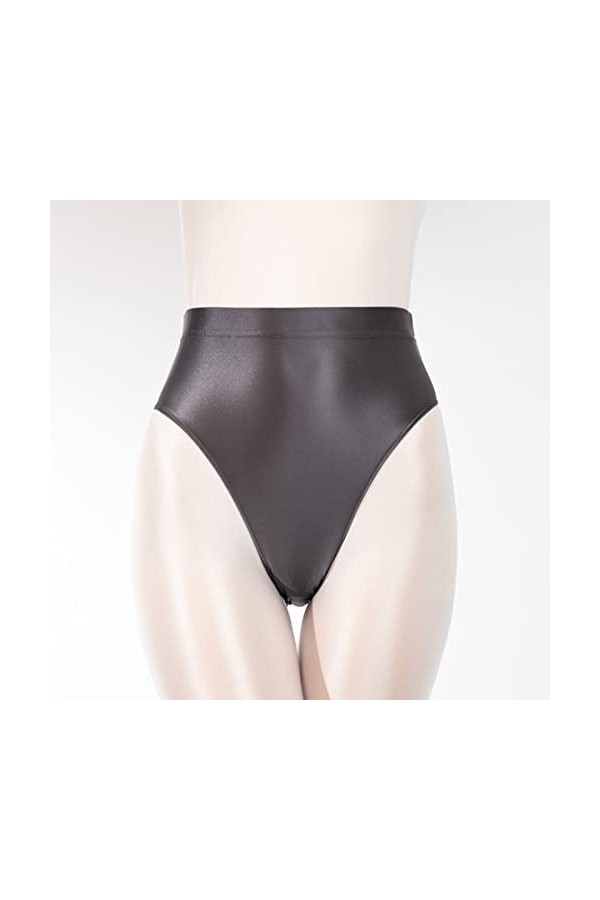 Ncenglings Slip Jetable Culotte Taille Haute Transparente et Sexy et Lisse Body Gainant Plat Extra Fort Grey, L 