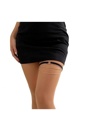 Chaîne Cuisse Simple À Plusieurs Couches Chaîne Jambe Élastique Antidérapante Accessoires Jambe Boîte Nuit Bord Mer Dété pou
