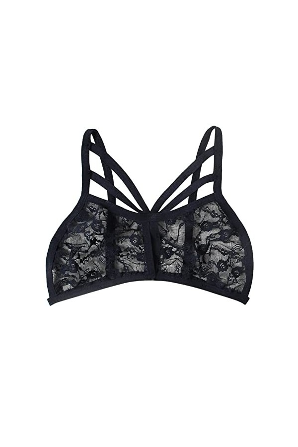Brassière Femme Sexy Soutien-Gorge en Dentelle à Croisillons Apportant Une Touche de Séduction et de Sensualité