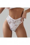 Femme Culotte Dentelle Sexy Culotte Tanga String Ouvert Culotte Classique Slip Élégant Culotte sous Vetements Chic Hot Érotiq