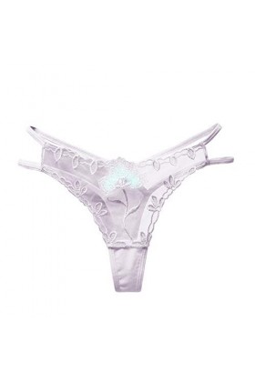 UOWEG Thong Femmes Thong Dames sous-vêtements Culottes Culottes Sexy Dentelle Lingerie Sexy Bleu White, One Size 