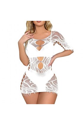 Lingerie sexy pour femme - Lingerie sexy - Lingerie sexy - Costume de cosplay - Nuisette sexy - Dentelle rouge - Sous-vêtemen