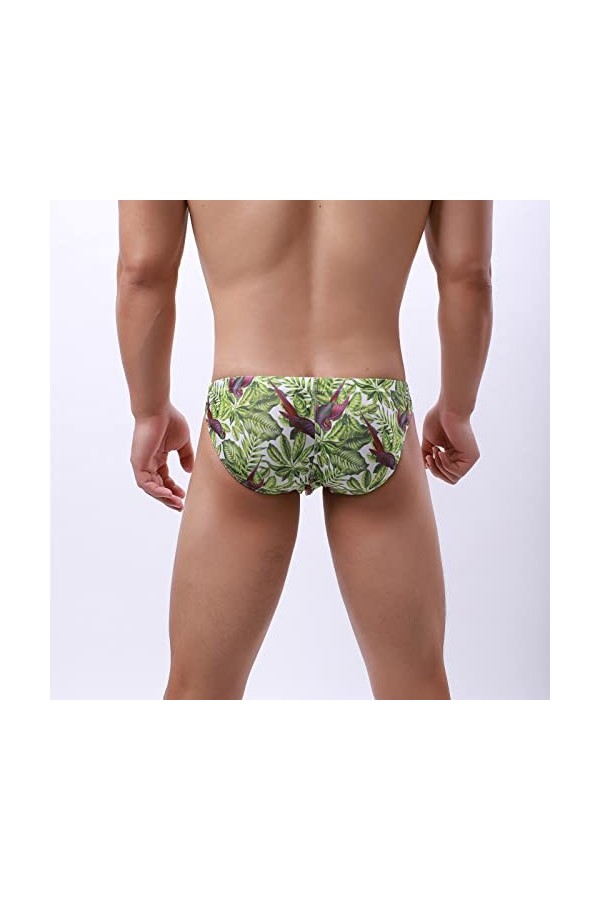 Knickers Sexy Ride Up Sous-vêtements en caoutchouc pour homme, vert, XXL