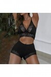 Lingerie Sexy Ensemble Femme 2 Pièce Vêtements De Nuit Sexy sous-Vetements Dentelle Ensemble Soutien Gorge et String Erotique
