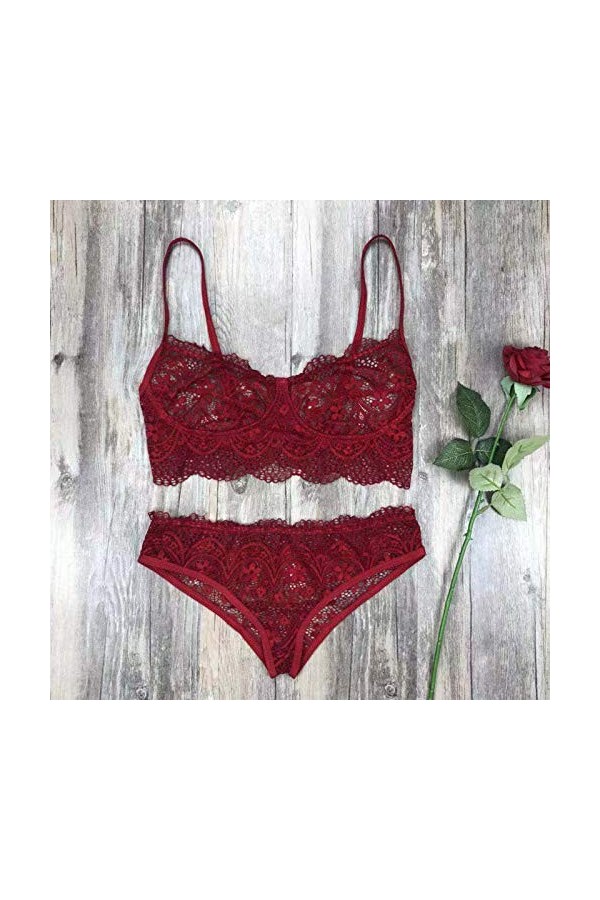 Générique Lingerie Femme Sexy Ensemble Push Up Brassière Sexy Push Up sous-vêtements Sexy Hot Chaude Nu String Ficelle pour F