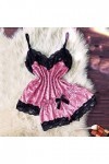 Lingerie Femme Sexy Ensemble Homme Sexy Hot y25k Velvet Women V-Neck Bow Shorts Camisole Tops Pyjamas vêtements de Nuit Linge