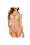Générique Lingerie Sexy Femme Femmes 1 Pièce Lingerie Sexy Dentelle Body Deep V Teddy Nuisettes S ~ XXL Lingerie Maillot De B