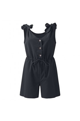 Ghemdilmn Costume danime pour femme - Combinaison sexy - Col en V - Boutonné - Pantalon court - Sexy - Dentelle, gris, M