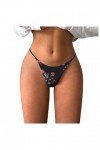 MKIUHNJ Mini pantalon chaud 3 culottes souples paquet bas sexy femme convenance G string T-back lingerie potelée, Noir , M