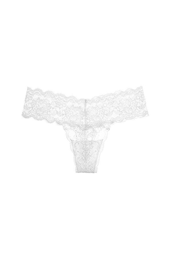 MKIUHNJ Corset laçage caleçons nuit quot. fleur femmes dentelle sous-vêtements taille plus sexy vêtements dames, Blanc., M