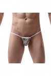 Culottes pour Hommes en Soie glacée Mince Taille Basse String Body Sexy Homme Coquine Hot
