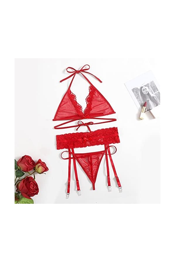 Nuisette Sexy Femme Grande Taille Femmes Cuir Look Sexy évider Clubwear Robe Siamois Sexy sous-vêtements Ensemble Sexy Hot