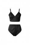 Ensemble de pyjama pour femme - Bikini court et sexy - Noir - Sous-vêtements sexy européens et américains - Pour adultes et f