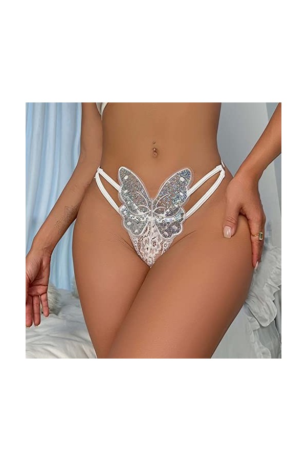 Culottes Femme Slips Soie Invisible Culottes Sexy Culotte Sexy en Dentelle pour Femme Taille Haute Culottes pour Femmes Culot