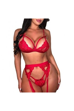 Femme Lingerie Sexy Ensemble Erotique Vêtements De Nuit Dentelle sous-Vetements Sexy Ensemble Soutien Gorge et String 2 Pièce