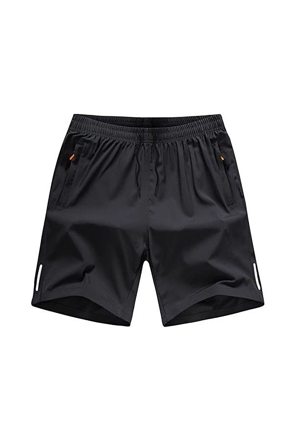 Short dété décontracté avec cordon de serrage pour homme - Fermeture éclair - Couleur : sport - Pantalon dété pour homme, 0