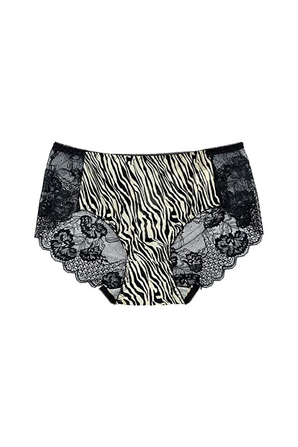 Culottes Dentelle pour Femme Taille Haute Chic Slip Sexy Coquin Transparente Tanga Femme Érotique Ouverte Culottes en Dentell