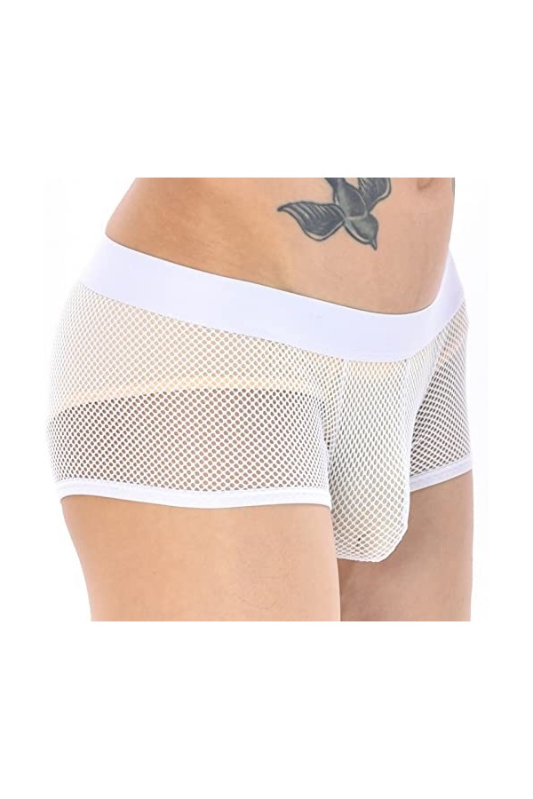 ADMAY 2023 New y*2k Style Lingerie Slips pour Hommes Culottes à Grille Sexy pour Hommes Slips de Ceinture Arc-en- sous-vêteme