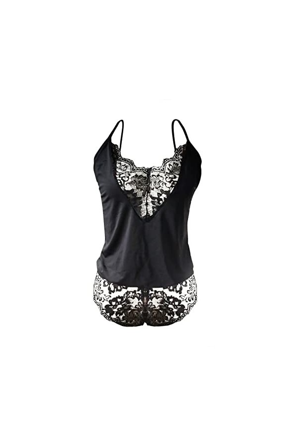 Lingerie Sexy Femme Grande Taille Brassière Dames Sexy Lingerie V-Cou Cils Dentelle Sling Séduisante Pyjama Une pièce Ensembl