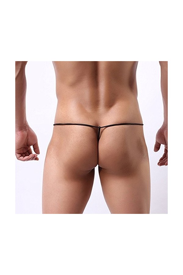 Boxer Homme Mode Hommes Slips G-String sous-vêtements Bulg Sports Creux sous-vêtements Sexy t-Back Tenu Sexy Coquin Homme