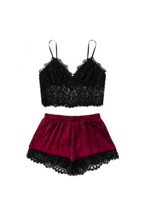 Lingerie Sexy Femme Grande Taille Brassière Sleepwear Set Dentelle Slip sous-vêtements Sexy Taille Lingerie Femmes Nightwear 