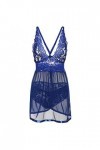 Lingerie sexy pour femme - Lingerie sexy - Lingerie sexy - Pour femme - Pour sexe - Robe de nuit - Lingerie de Noël, 0803d-bl