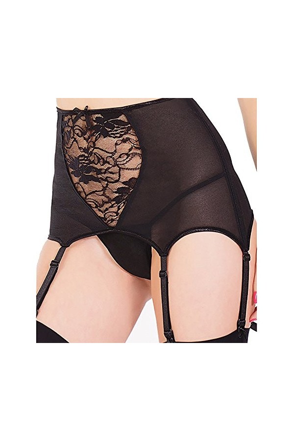 YpingLonk Ceinture de jarretière de Lingerie Sexy Lace Thigh-Highs Femmes Bandage Lingerie Black, M 